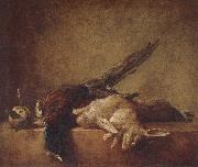 Jean Baptiste Simeon Chardin Stilleben with the game oil